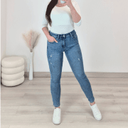 PUSH UP JEANS HLAČE ZA3569
