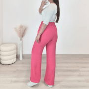 HLAČE 41574 CHARISSA ROZA