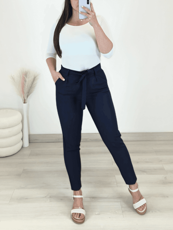 HLAČE 2195 TEMNO MODRE