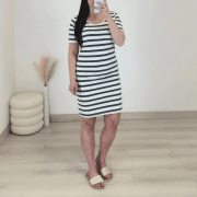 OBLEKA 37104 ČRTASTA