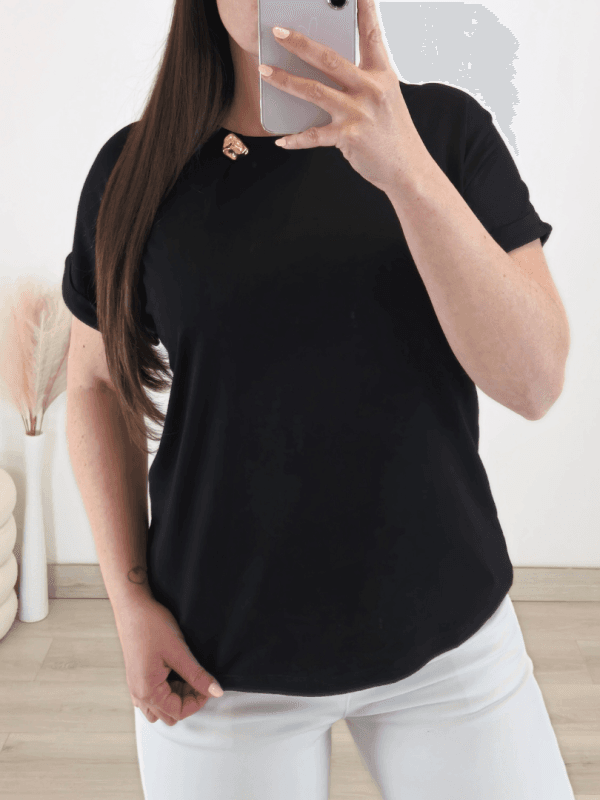 MAJICA MDN-165-013 ČRNA