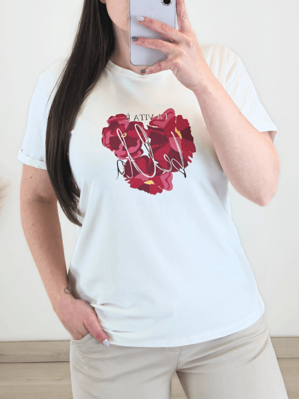 MAJICA MDN-165-017 BELA