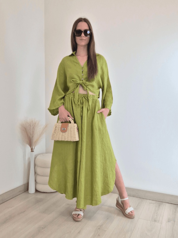 HLAČE LANNA 4850 ZELENA