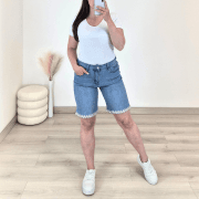 KRATKE PUSH UP JEANS HLAČE A1388