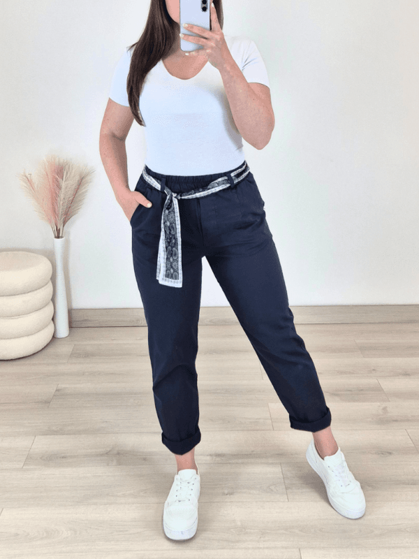 HLAČE 2071 TEMNO MODRA