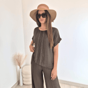 MAJICA VIOLETA 26215 RJAVA