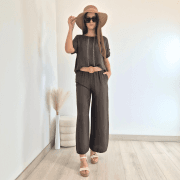 MAJICA VIOLETA 26215 RJAVA