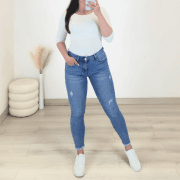 PUSH UP JEANS HLAČE 7/8 L6233