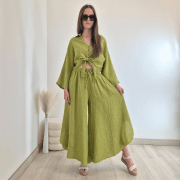 HLAČE LANNA 4850 ZELENA