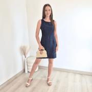 OBLEKA LANNA 222191 TEMNO MODRA