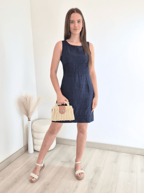 OBLEKA LANNA 222191 TEMNO MODRA