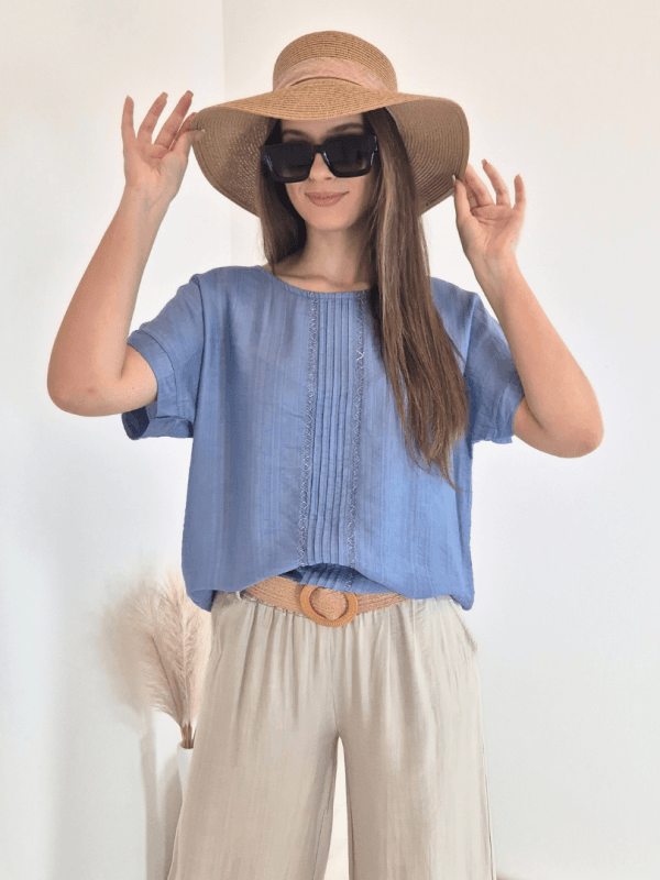 MAJICA VIOLETA 26215 MODRA