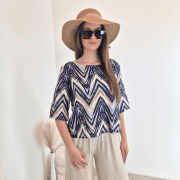 MAJICA VIOLETA 967415 TEMNO MODRA