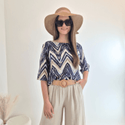 MAJICA VIOLETA 967415 TEMNO MODRA