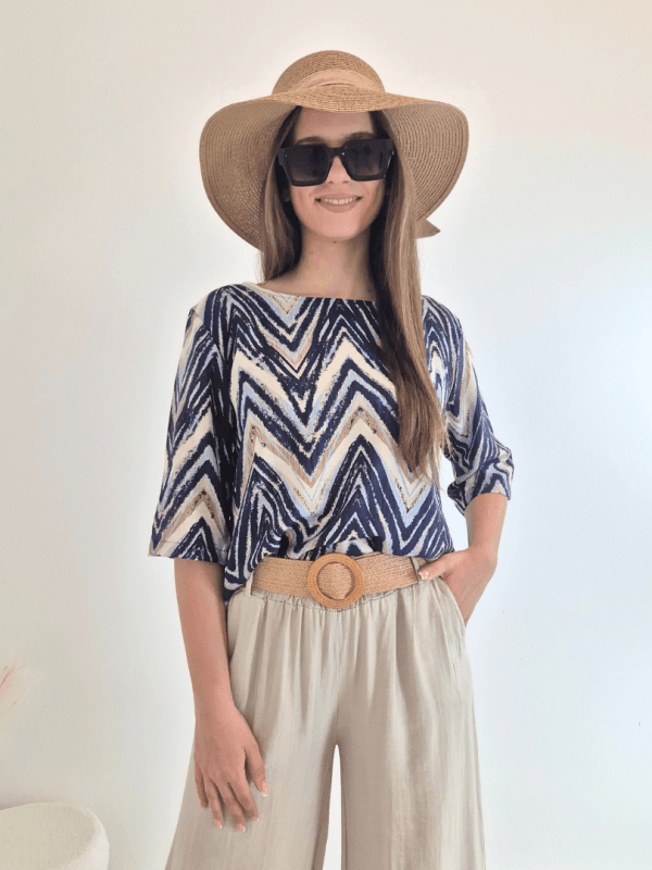 MAJICA VIOLETA 967415 TEMNO MODRA