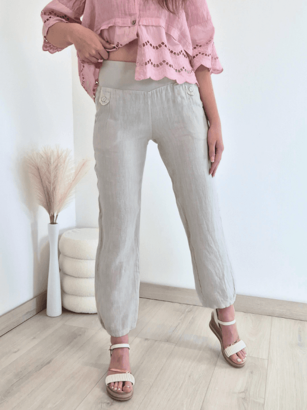 HLAČE LANNA 69041 BEŽ