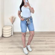 KRATKE PUSH UP JEANS HLAČE A1363