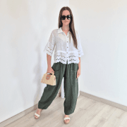 HLAČE LANNA 1595 OLIV