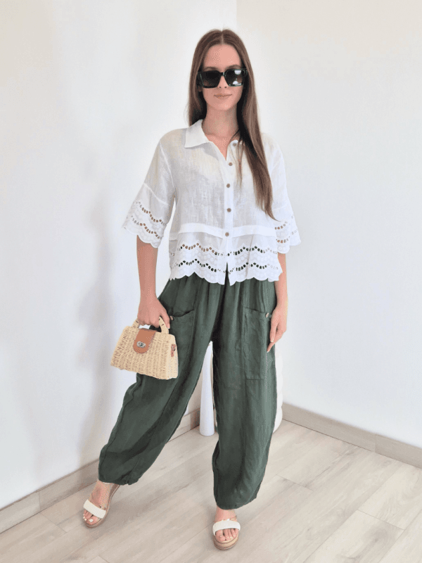 HLAČE LANNA 1595 OLIV