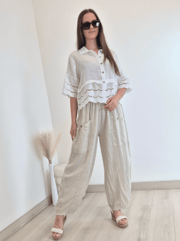 HLAČE LANNA 1595 BEŽ