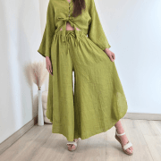 HLAČE LANNA 4850 ZELENA