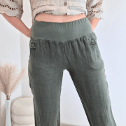 HLAČE LANNA 69041 OLIV