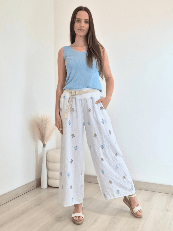 HLAČE LANNA 46711 BELE