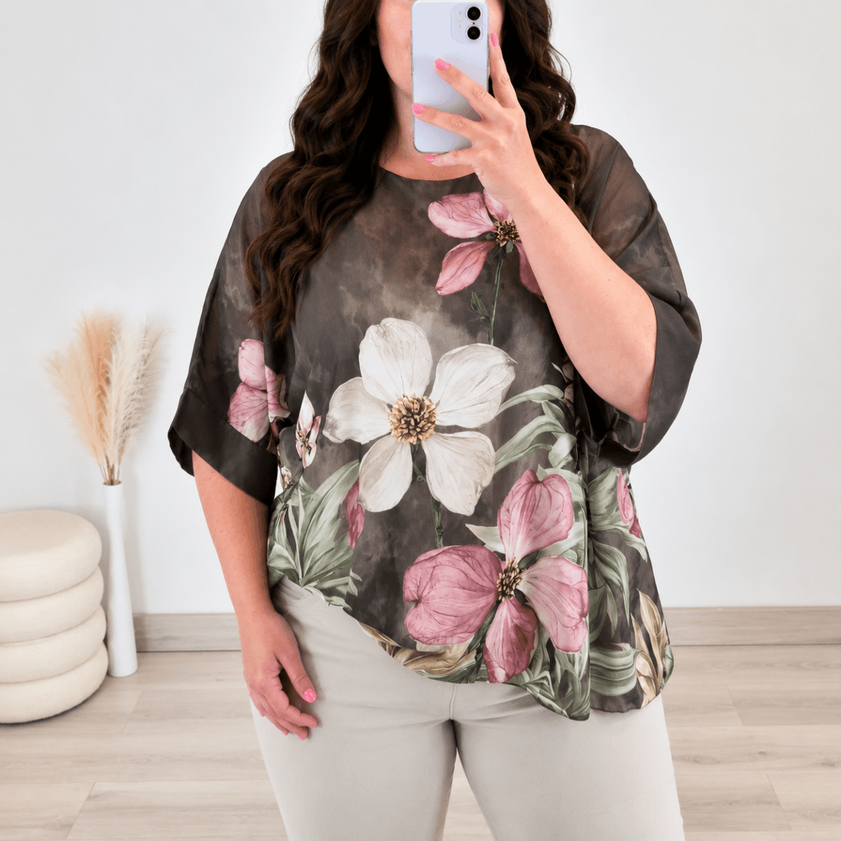 BLUZA 6567A RJAVA