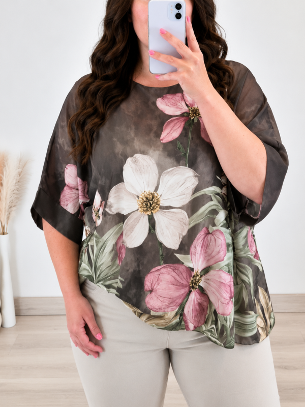 BLUZA 6567A RJAVA