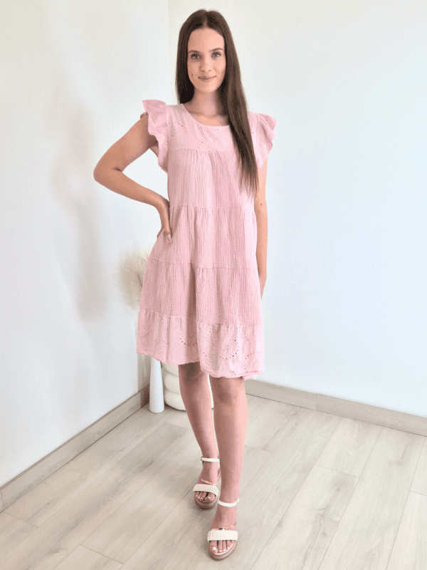 OBLEKA 26564 ROZA