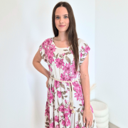 OBLEKA 7689 ROZA