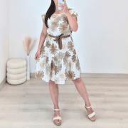 OBLEKA 9293 RJAVA
