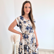 OBLEKA 7689 MODRA