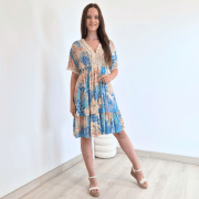 OBLEKA 4131 MODRA