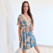 OBLEKA 4131 MODRA
