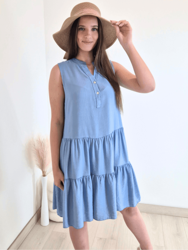 OBLEKA 7112 MODRA