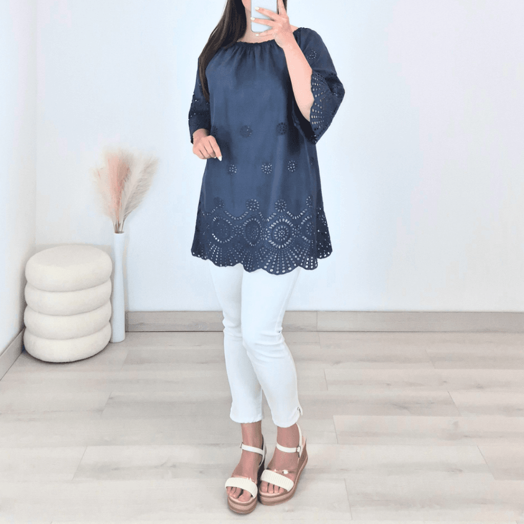 MAJICA 24158 TEMNO MODRA