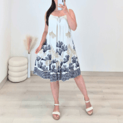 OBLEKA 26073 MODRA