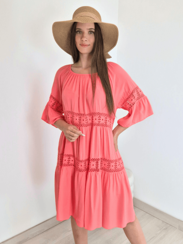 OBLEKA 91423 ROZA