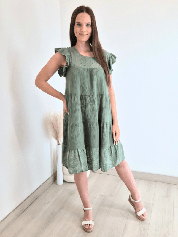 OBLEKA 26564 OLIVNA
