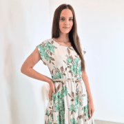 OBLEKA 7689 ZELENA