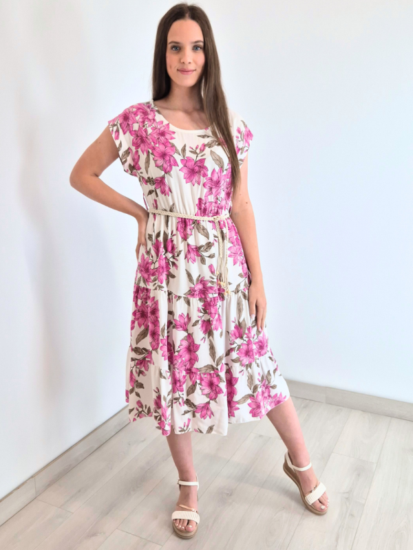 OBLEKA 7689 ROZA