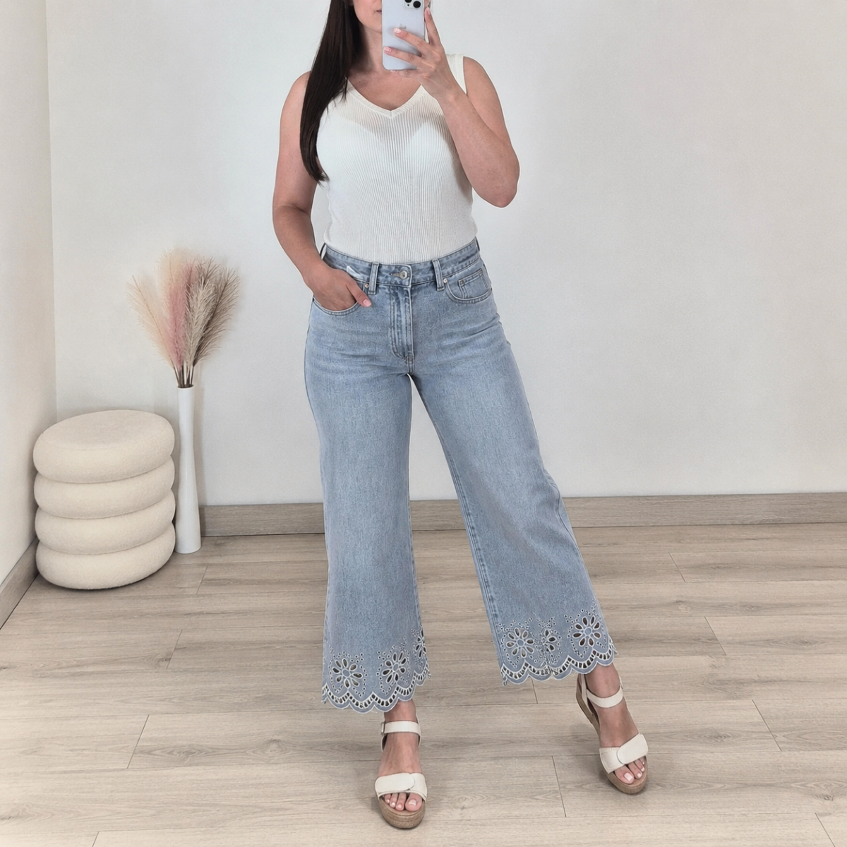 7/8 kavbojke JEANS HLAČE 5009 7/8
