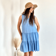 OBLEKA 7112 MODRA