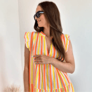 TETRA OBLEKA 25207 NEON ROZA