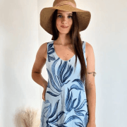 OBLEKA 5013A MODRA