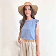 MAJICA VIOLETA 59889 MODRA