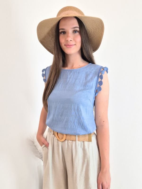 MAJICA VIOLETA 59889 MODRA