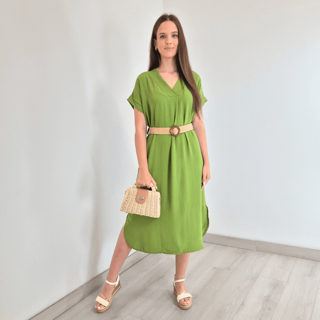 108 OBLEKA 5583 ZELENA