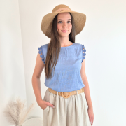 MAJICA VIOLETA 59889 MODRA